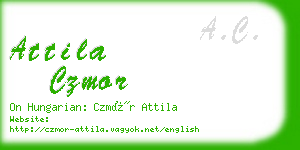 attila czmor business card